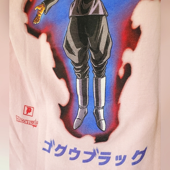 Primitive x Dragon Ball Super Goku Black Rose Pink T-Shirt (Small) - Picture 7 of 7